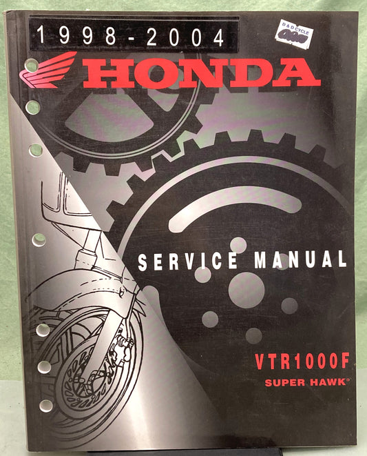 Genuine Honda 61MBB03 VTR1000F Super Hawk Service Manual 2001