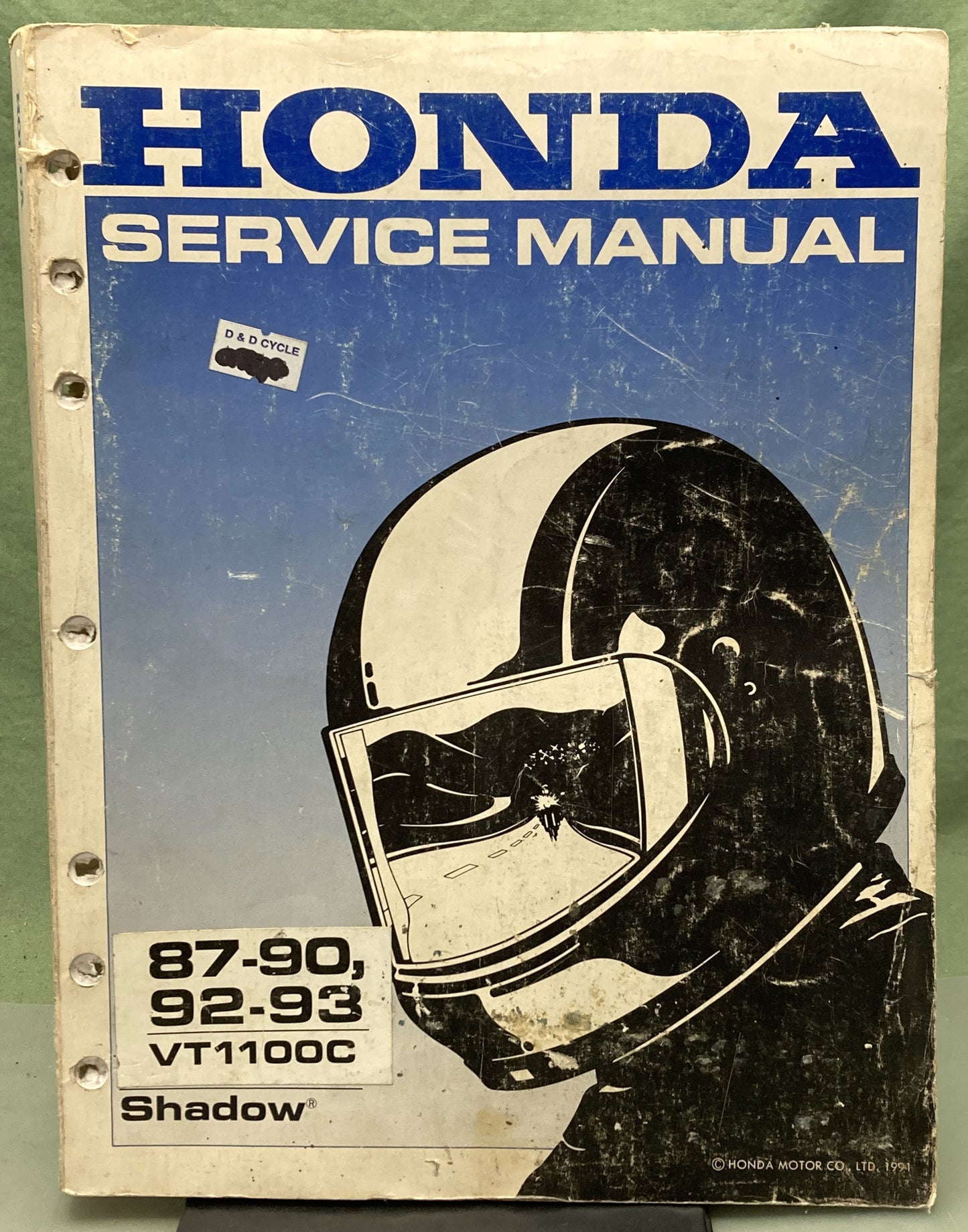 Genuine Honda 61MM805 VT1100cc Shadow Service Manual 1991