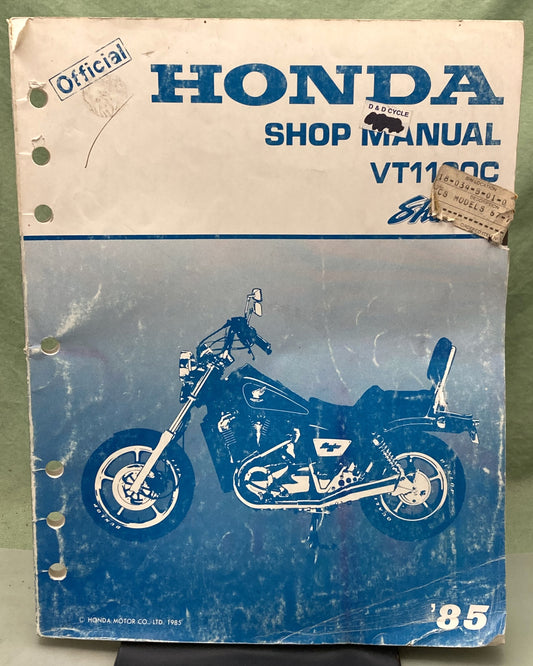 Genuine Honda 61MG800 VT1100C Shadow Service Manual 1985