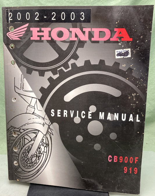 Genuine Honda CB900F 919 Service Manual 2001