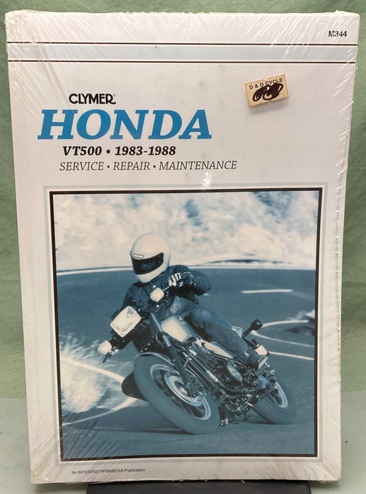 New Genuine Clymer M344 Honda VT500 Service Manual '83-'88