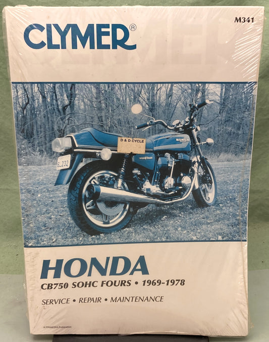 New Genuine Clymer M341 Honda CB750 SOHC Fours Service Manual '69-'78