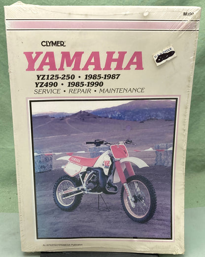 New Genuine Clymer M390 Yamaha YZ125-250, YZ490 Service Manual '85-'90