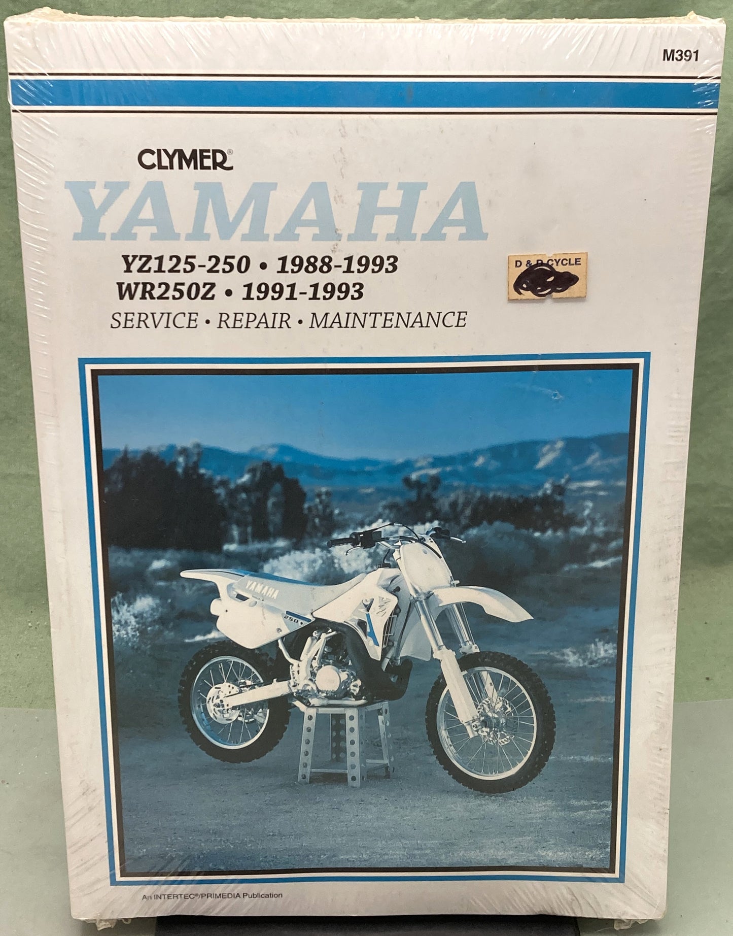 New Genuine Clymer M391 Yamaha YZ125-250, WR250Z Service Manual '88-'93