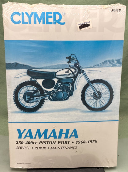 New Genuine Clymer M415 Yamaha 250-400cc Piston Port Service Manual '68-'76