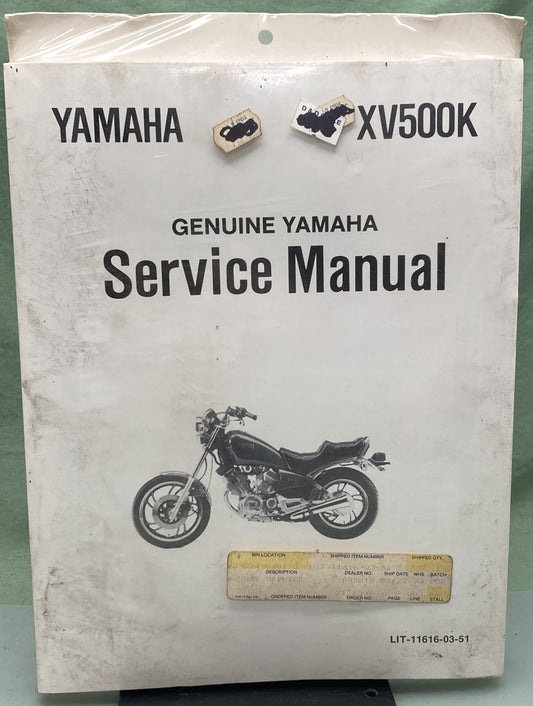 New Genuine Yamaha LIT-11616-03-51 XV500K Service Manual