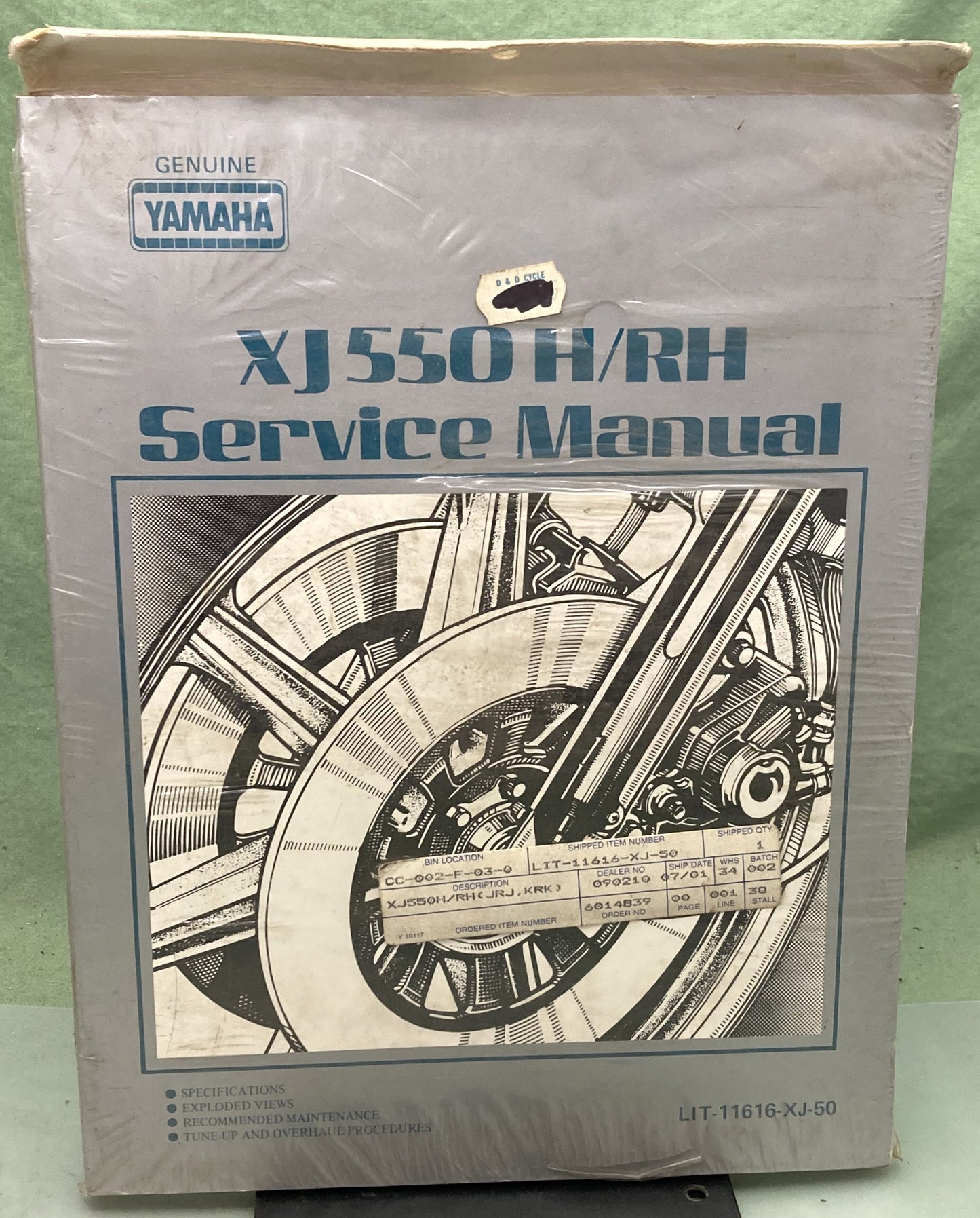 New Genuine Yamaha LIT-11616-XJ-50 XJ550H/RH Service Manual