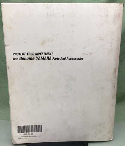Genuine Yamaha LIT-11616-XV-25 XV250 Service Manual 1994