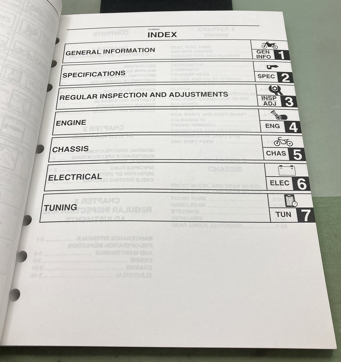 Genuine Yamaha LIT-11626-17-47 YZ250FS Owner's Service Manual 2003