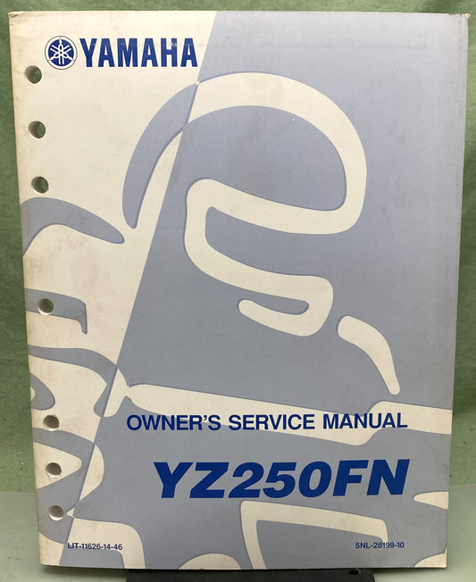 Genuine Yamaha LIT-11626-14-46 YZ250FN Owner's Service Manual 2000