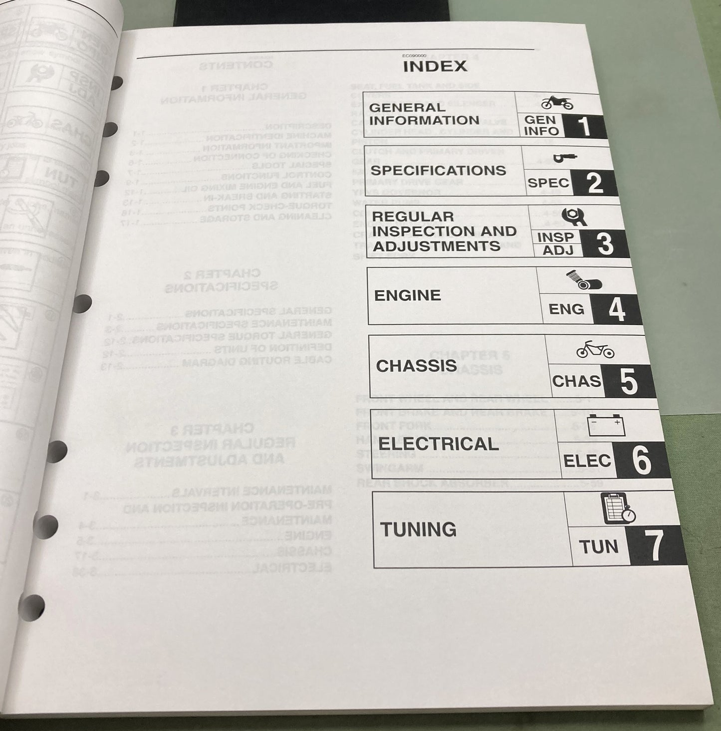 Genuine Yamaha LIT-11626-17-38 YZ250S Owner's Service Manual 2003