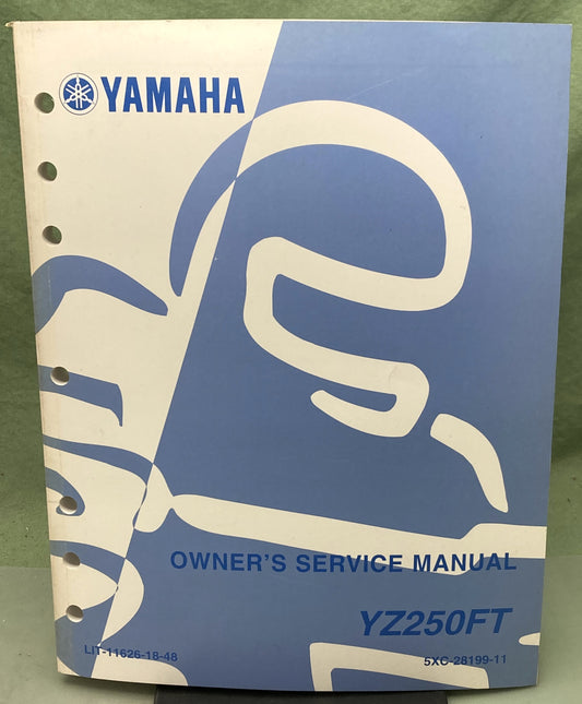 Genuine Yamaha LIT-11626-18-48 YZ250FT Owner's Service Manual 2004