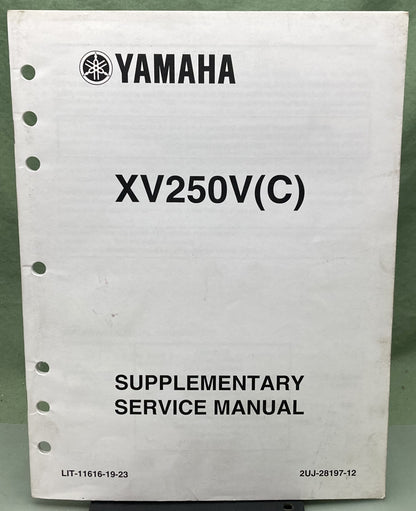 Genuine Yamaha LIT-11616-19-23 XV250V(C) Supp. Service Manual 2005
