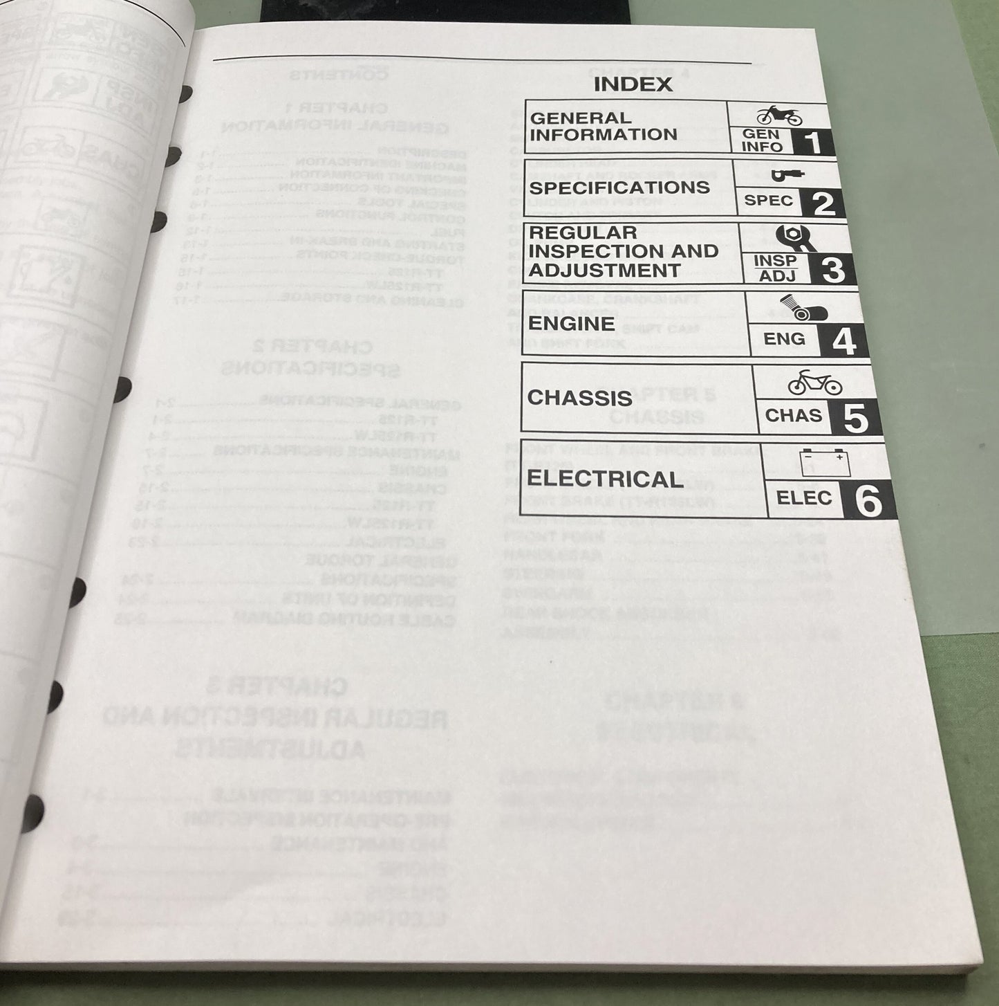 Genuine Yamaha LIT-11626-15-24 TT-R125P(C) TT-R125LWP(C) Service Manual 2001