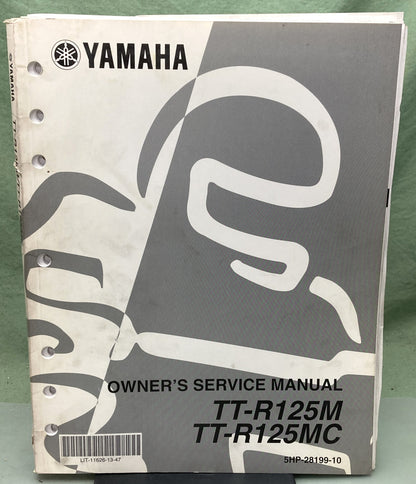 Genuine Yamaha LIT-11626-13-47 TT-R125M TT-R125MC Service Manual 1999