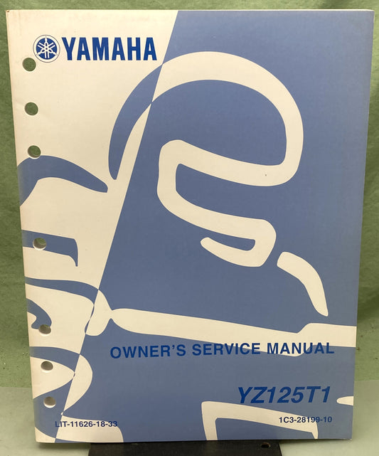 Genuine Yamaha LIT-11626-18-33 YZ125T1 Owner's Service Manual 2004