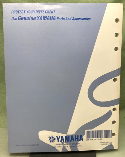 Genuine Yamaha LIT-11626-20-55 WR250FW Owner's Service Manual 2006