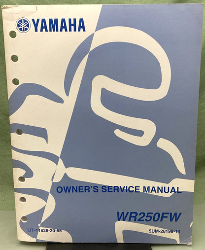 Genuine Yamaha LIT-11626-20-55 WR250FW Owner's Service Manual 2006