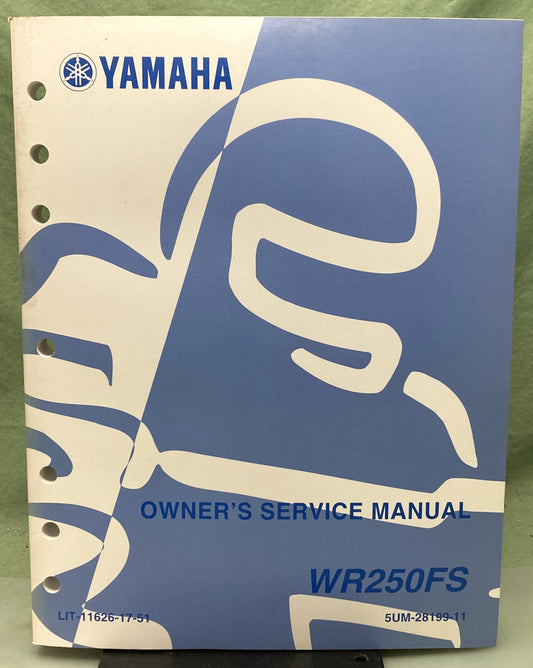Genuine Yamaha LIT-11626-17-51 WR250FS Owner's Service Manual 2003