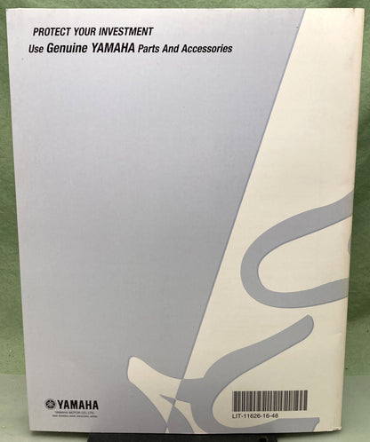 Genuine Yamaha LIT-11626-16-48 WR250FR Owner's Service Manual 2002