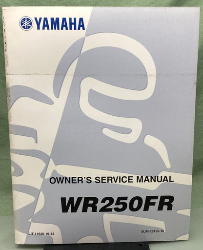 Genuine Yamaha LIT-11626-16-48 WR250FR Owner's Service Manual 2002