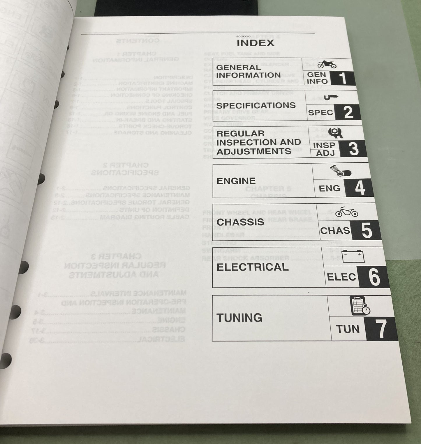 Genuine Yamaha LIT-11626-17-37 YZ250A Service Manual 2003