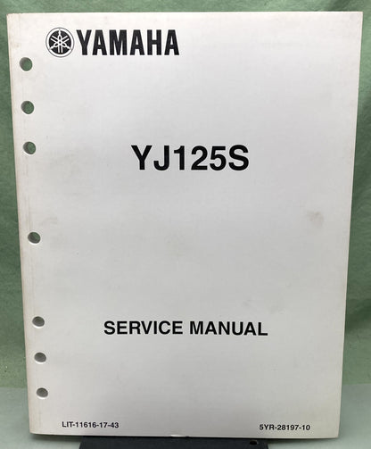Genuine Yamaha LIT-11616-17-43 YJ125S Service Manual 2003