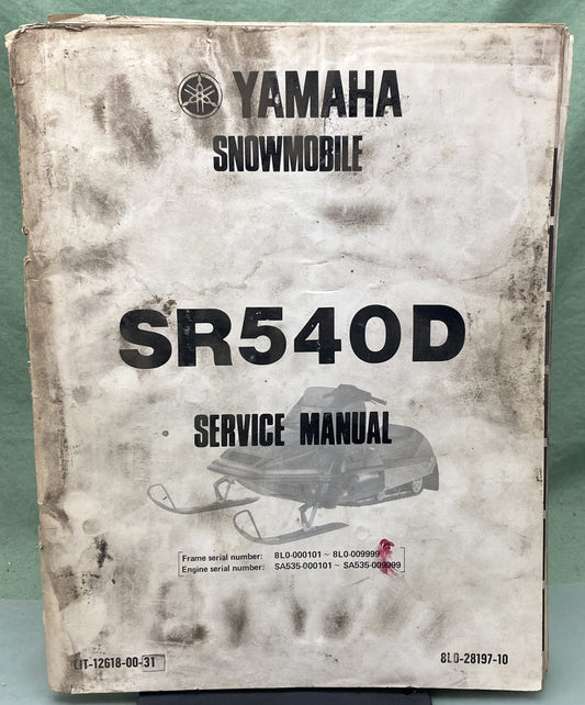 Genuine Yamaha LIT-12618-00-31 SR54OD Service Manual 1979