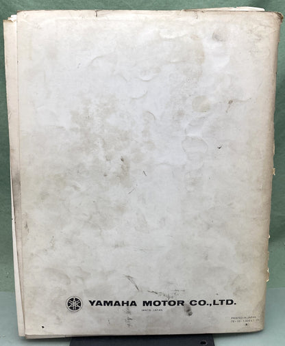 Genuine Yamaha LIT-12618-00-31 SR54OD Service Manual 1979