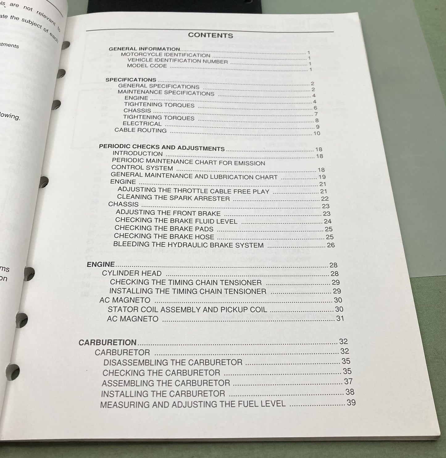 Genuine Yamaha LIT-11616-14-43 TW200N, TW200NC Supp. Service Manual 2000