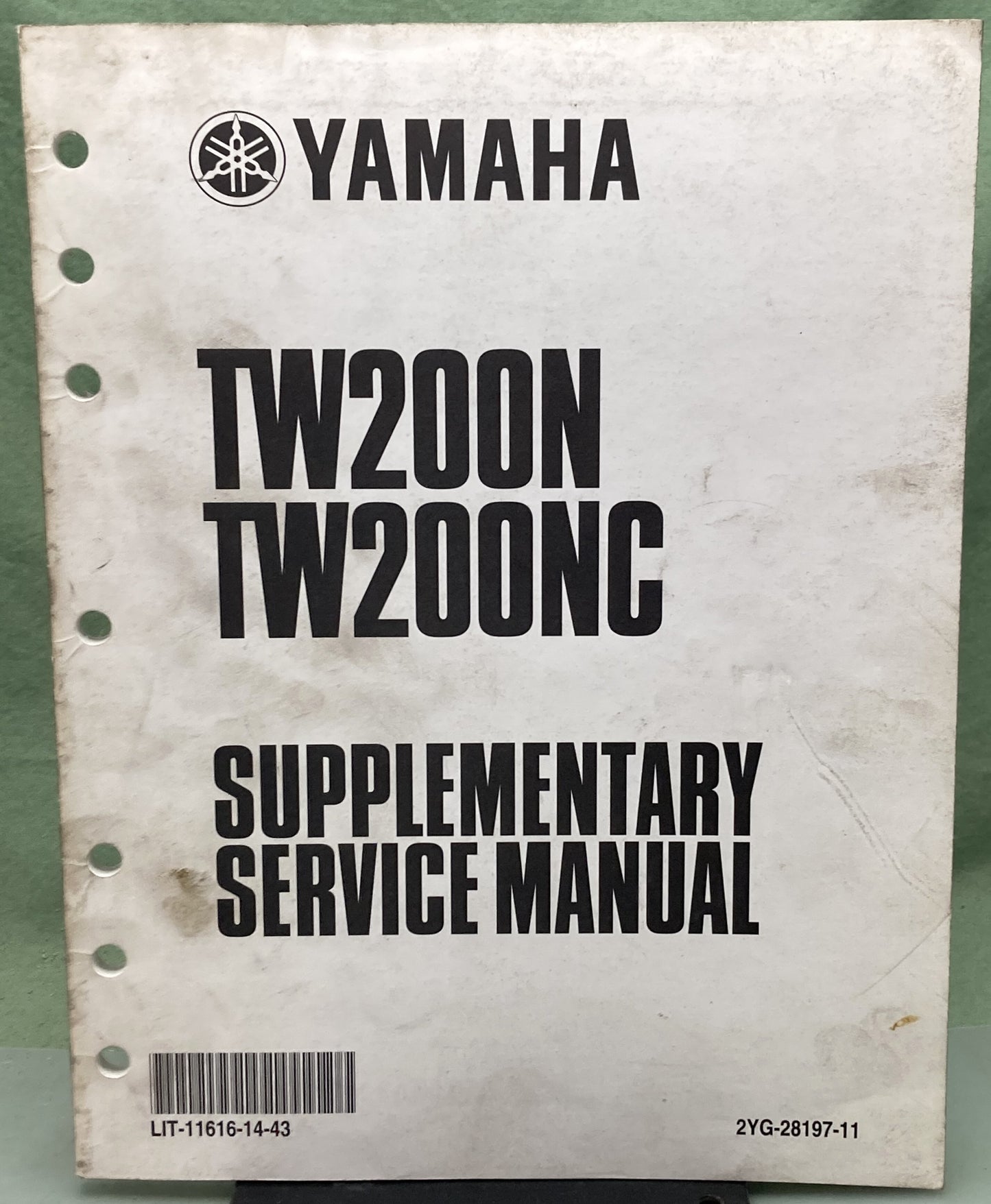 Genuine Yamaha LIT-11616-14-43 TW200N, TW200NC Supp. Service Manual 2000