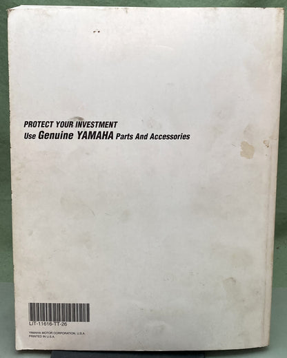 Gen. Yamaha LIT-11616-TT-26 TTR225L/LC/M/MC/N/NC/P/PC/R/RC/S/SC Service Man. '99