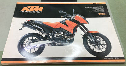 Genuine KTM 321023 640 Duke II Owner's Handbook 2002