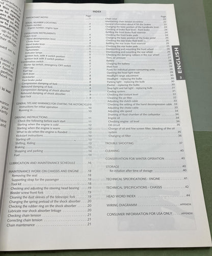 Genuine KTM 321023 640 Duke II Owner's Handbook 2002