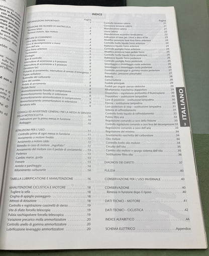 Genuine KTM 321023 640 Duke II Owner's Handbook 2002