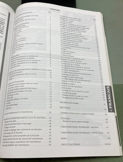 Genuine KTM 321023 640 Duke II Owner's Handbook 2002