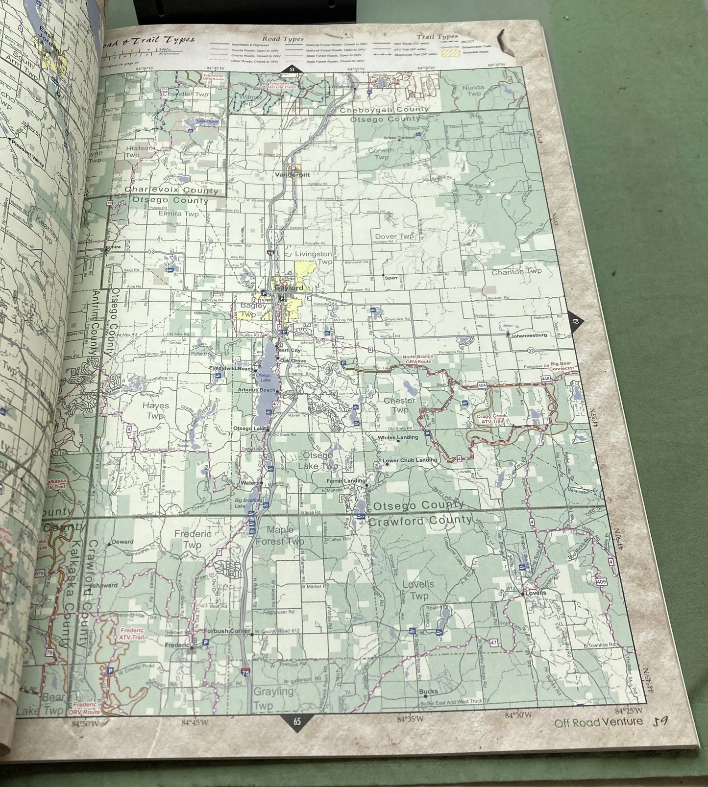 New Genuine Off Road Venture Michigan Off Road Guide and Travel Atlas