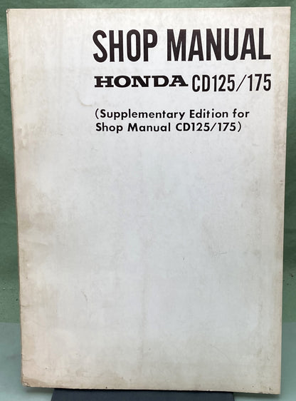 Genuine Honda 622441 CD125/175 Supp. Shop Manual 1970