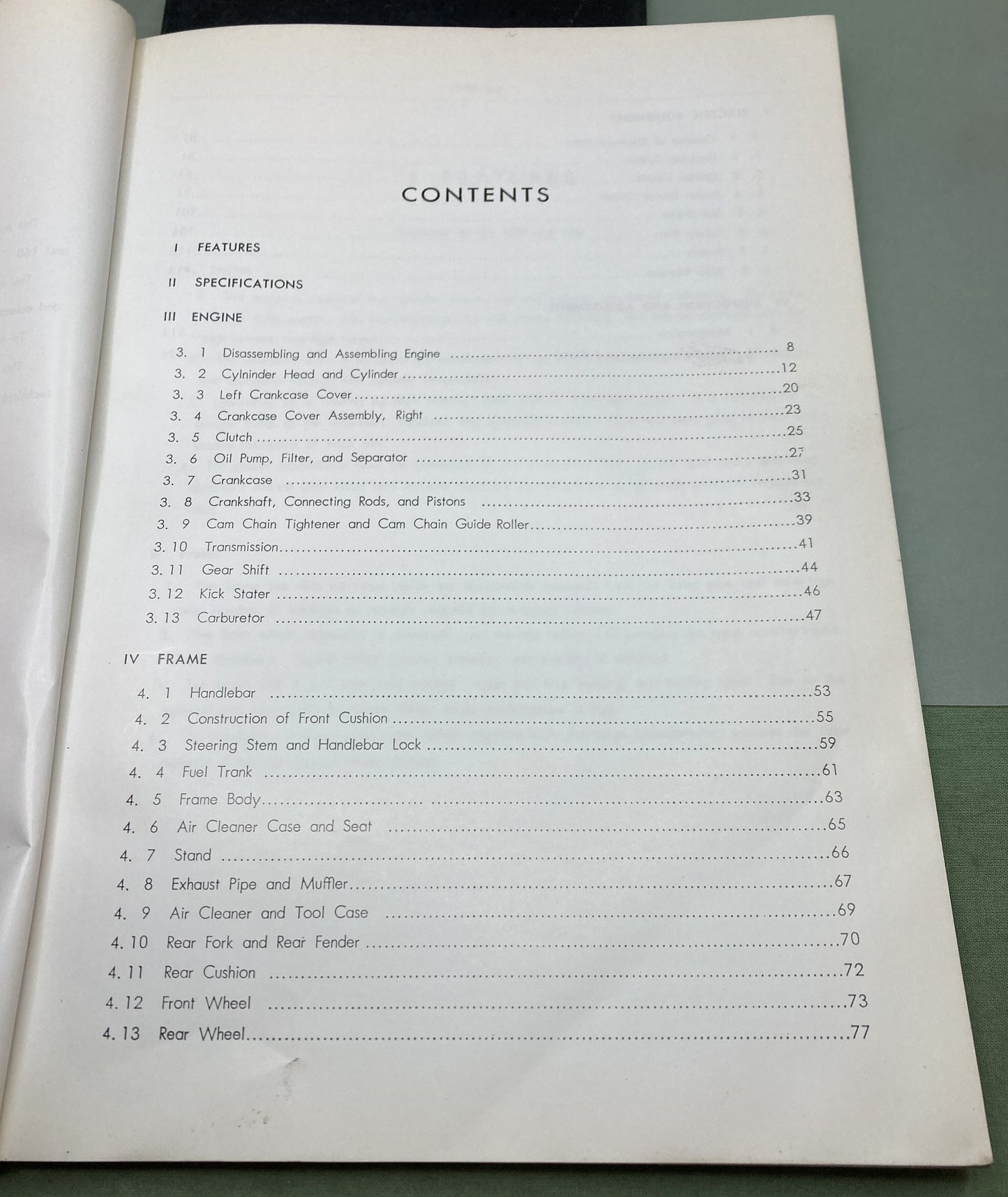 Genuine Honda 622161 Models CB125/160 Shop Manual 1971