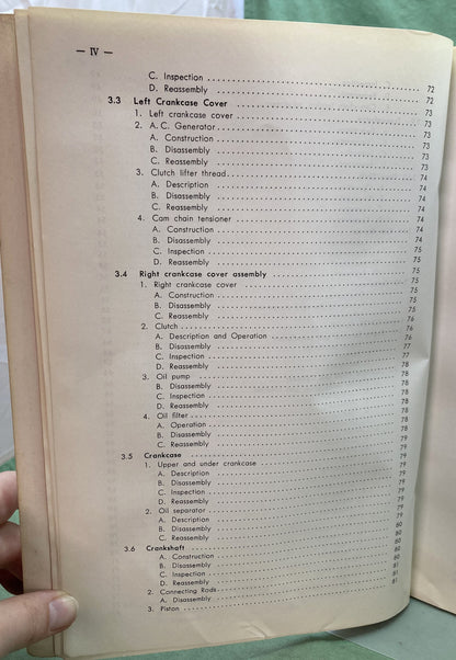 Genuine Honda 622311 CB125/175 CL125/175 Shop Manual 1971