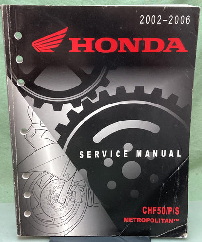 Genuine Honda 61GET04 CHF50/P/S Metropolitan Service Manual 2002-2006
