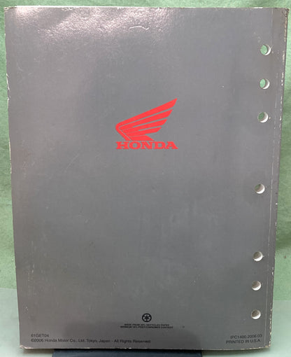 Genuine Honda 61GET04 CHF50/P/S Metropolitan Service Manual 2002-2006