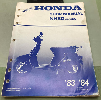 Genuine Honda 61GC801 NH80 aero80 Shop Manual 1984