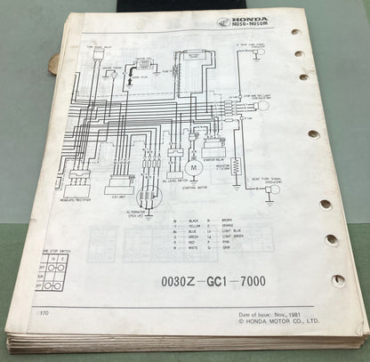 Genuine Honda 61GC100 Urban Express NU50 NU50M Shop Manual 1981