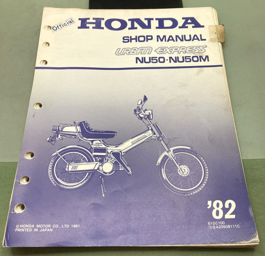 Genuine Honda 61GC100 Urban Express NU50 NU50M Shop Manual 1981