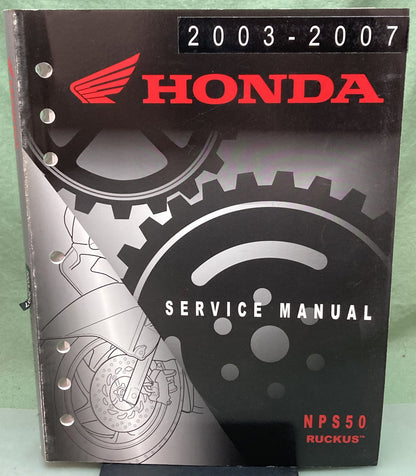 Genuine Honda 61GEZ04 NPS50 Ruckus Shop Service Manual 2003-2007