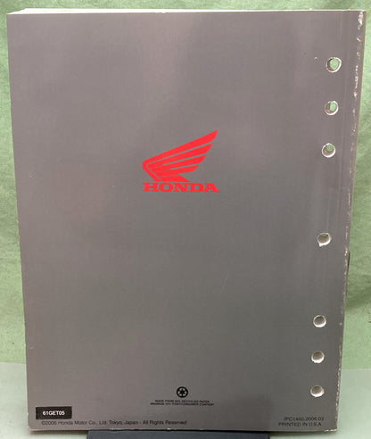 Genuine Honda 61GET05 CHF50/P/S Metropolitan Shop Service Manual 2002-2007