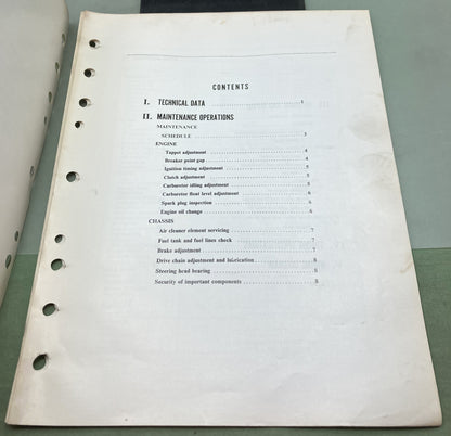 Genuine Honda 6111401 QA50 Shop Manual 1974