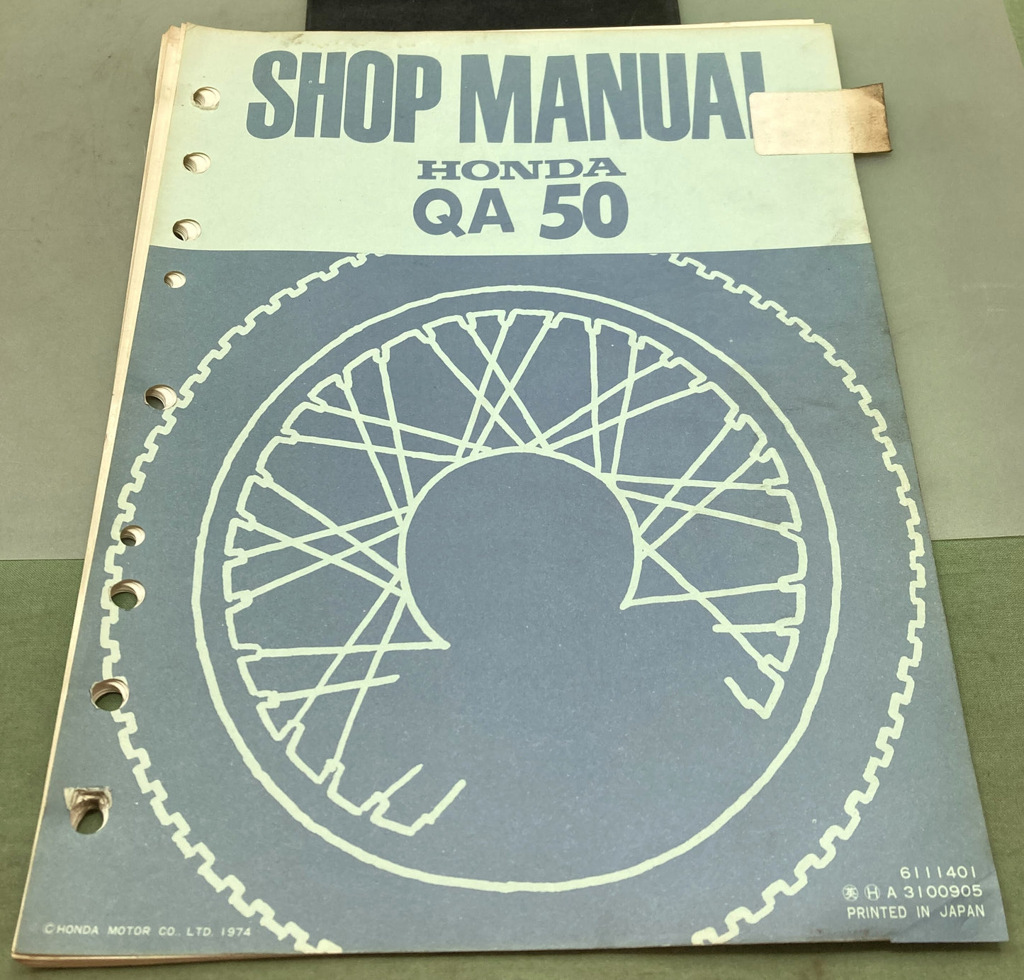 Genuine Honda 6111401 QA50 Shop Manual 1974
