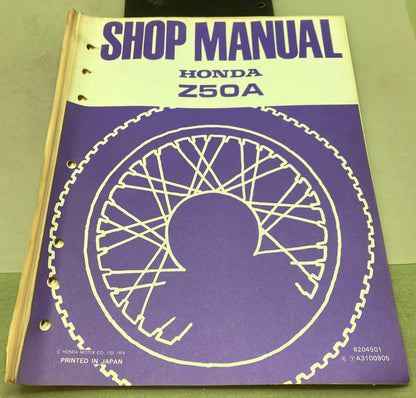 Genuine Honda 6204501 Z50A Shop Manual 1974